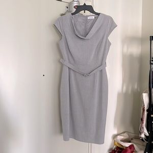 CALVIN KLEIN Dress with Belt sheath office/interview dress